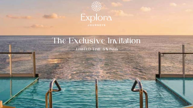 Up to 40% savings this November with Explora Journeys