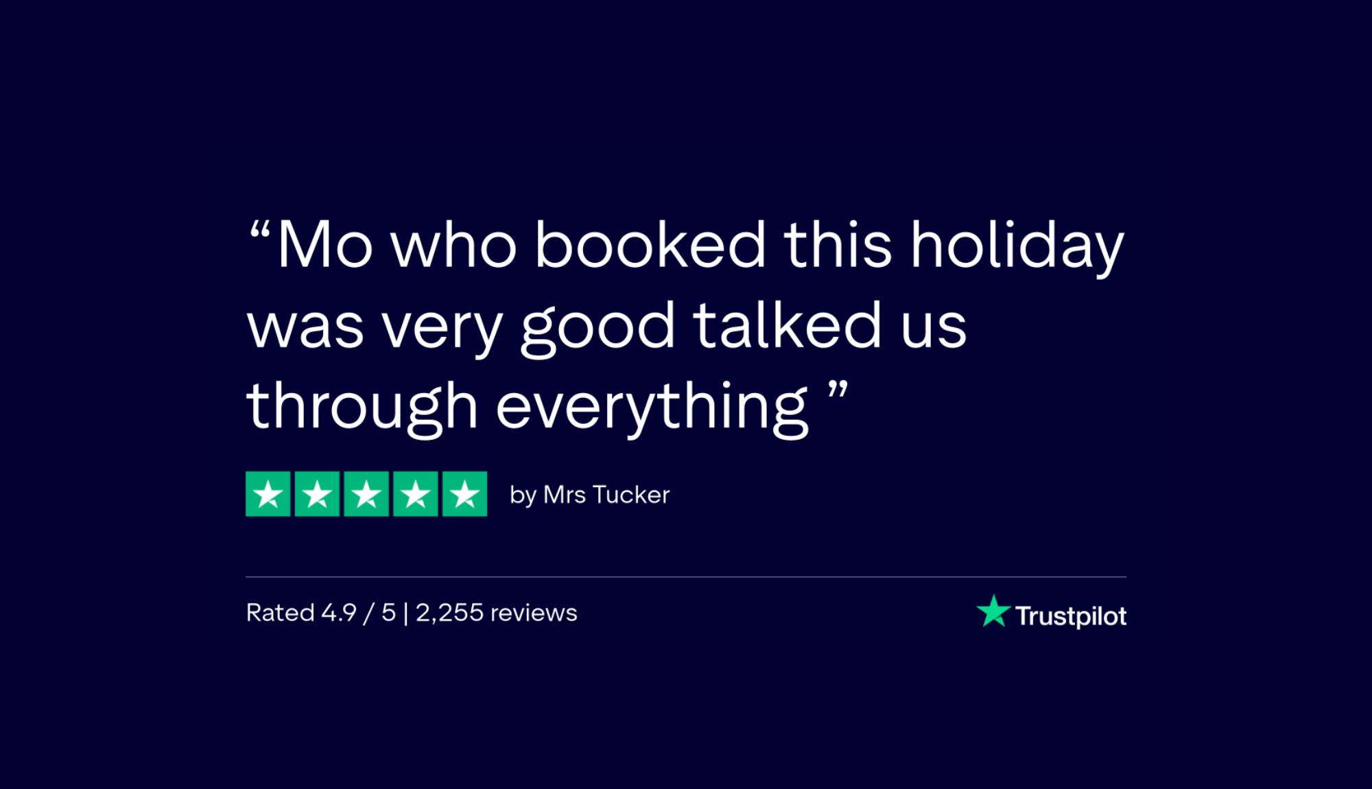 Trustpilot Review - Mrs Tucker