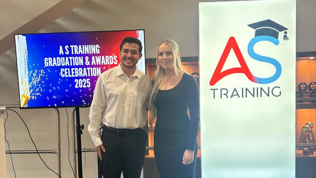 Our apprentices Josh & Alice at their graduation