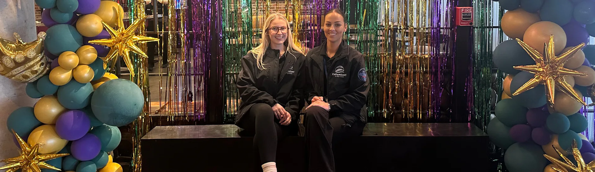 Jess & Leah at Cambria Hotel in New Orleans for Mardi Gras