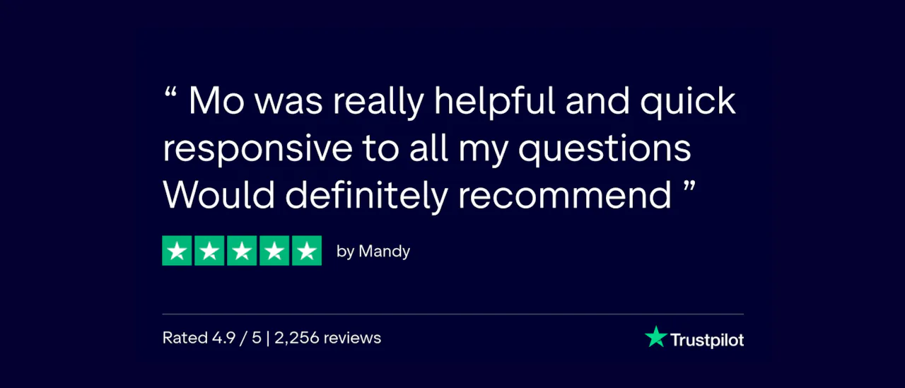 TrustPilot review - Mandy
