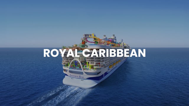 Aft view of Legend of the Seas at sea