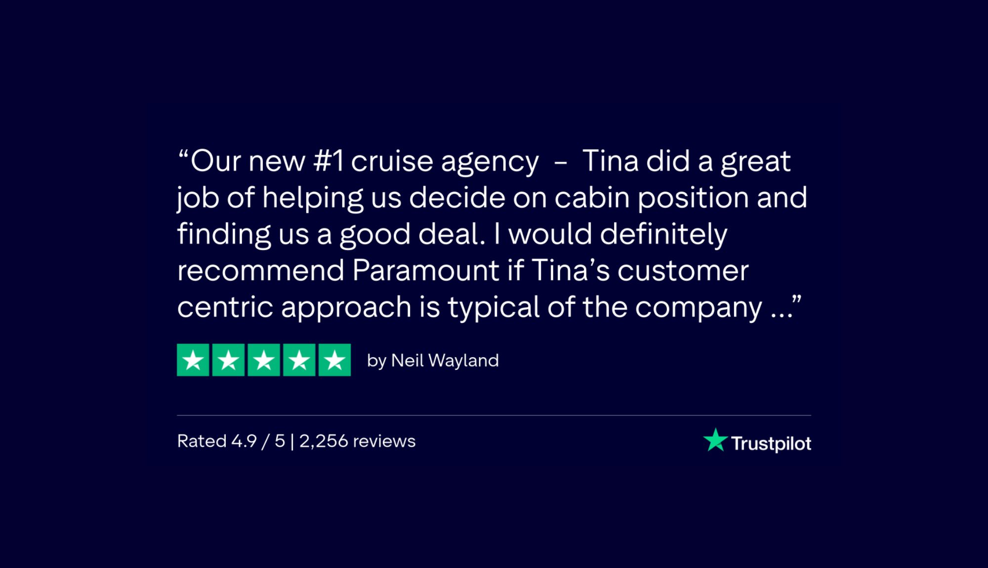 TrustPilot Review - Neil Wayland