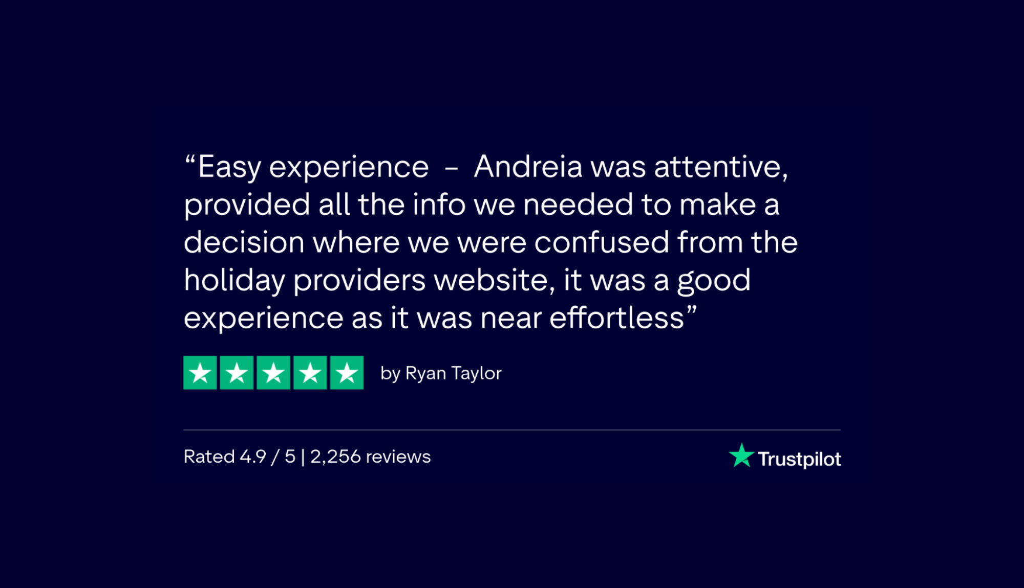 TrustPilot Review - Ryan Taylor