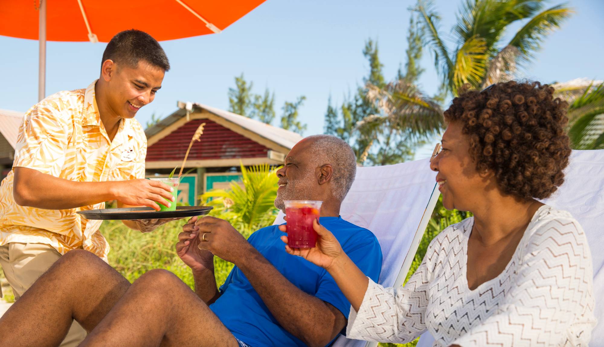 Disney Cruise Line Castaway Cay - Couple at Serenity Bay