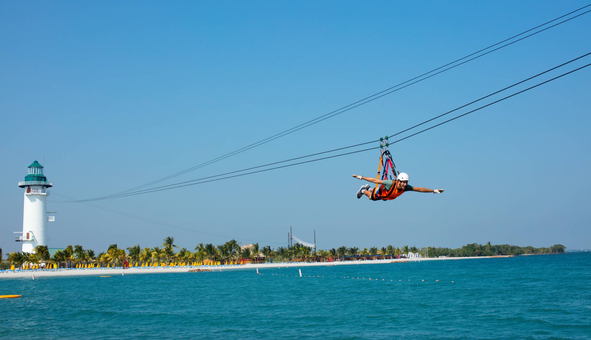 Harvest Caye Belize NCL zipline