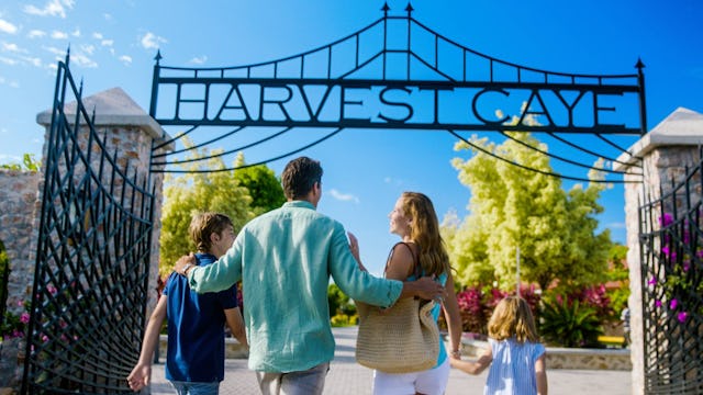 Harvest Caye Belize NCL - front gate