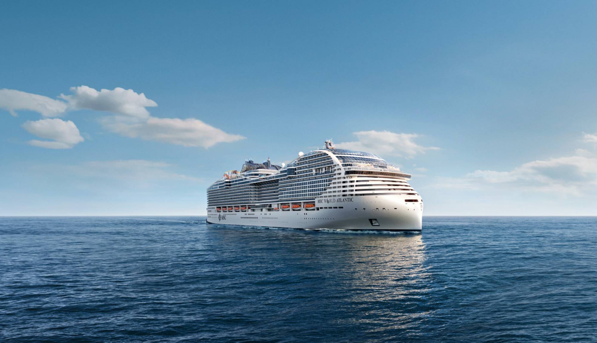 MSC World Atlantic at sea