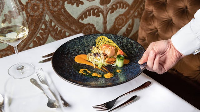 Uniworld River Cruises - Poached Lobster and Eastern Scheldt Mussels with fennel, curry dressing, basil oil