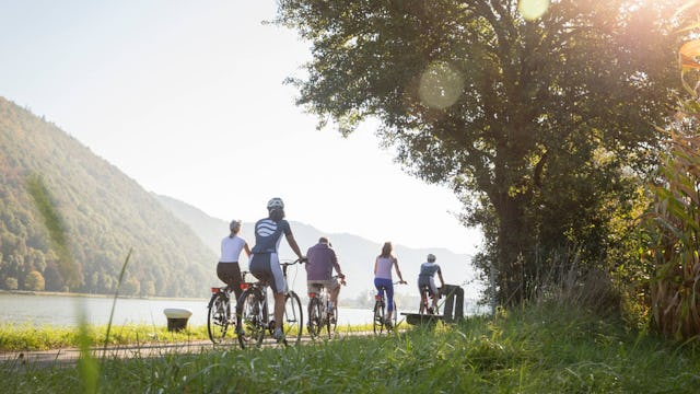 Biking in Engelhartszell, Austria