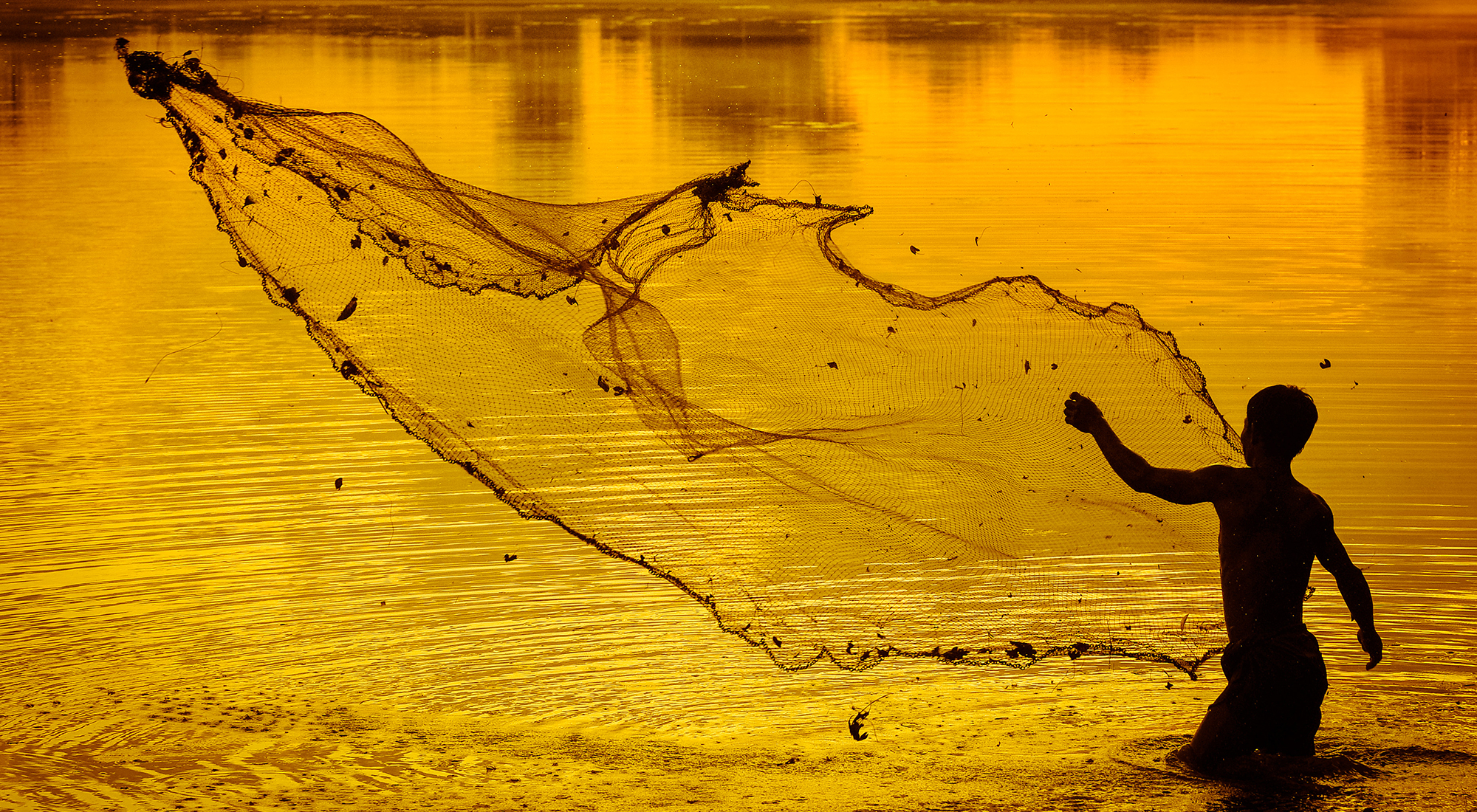 Mekong River Fisherman
