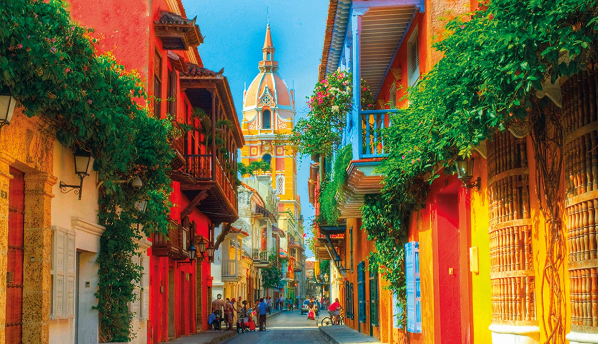 Caratagena, Colombia  street colour