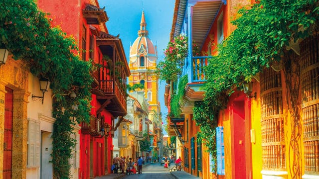 Caratagena, Colombia street colour