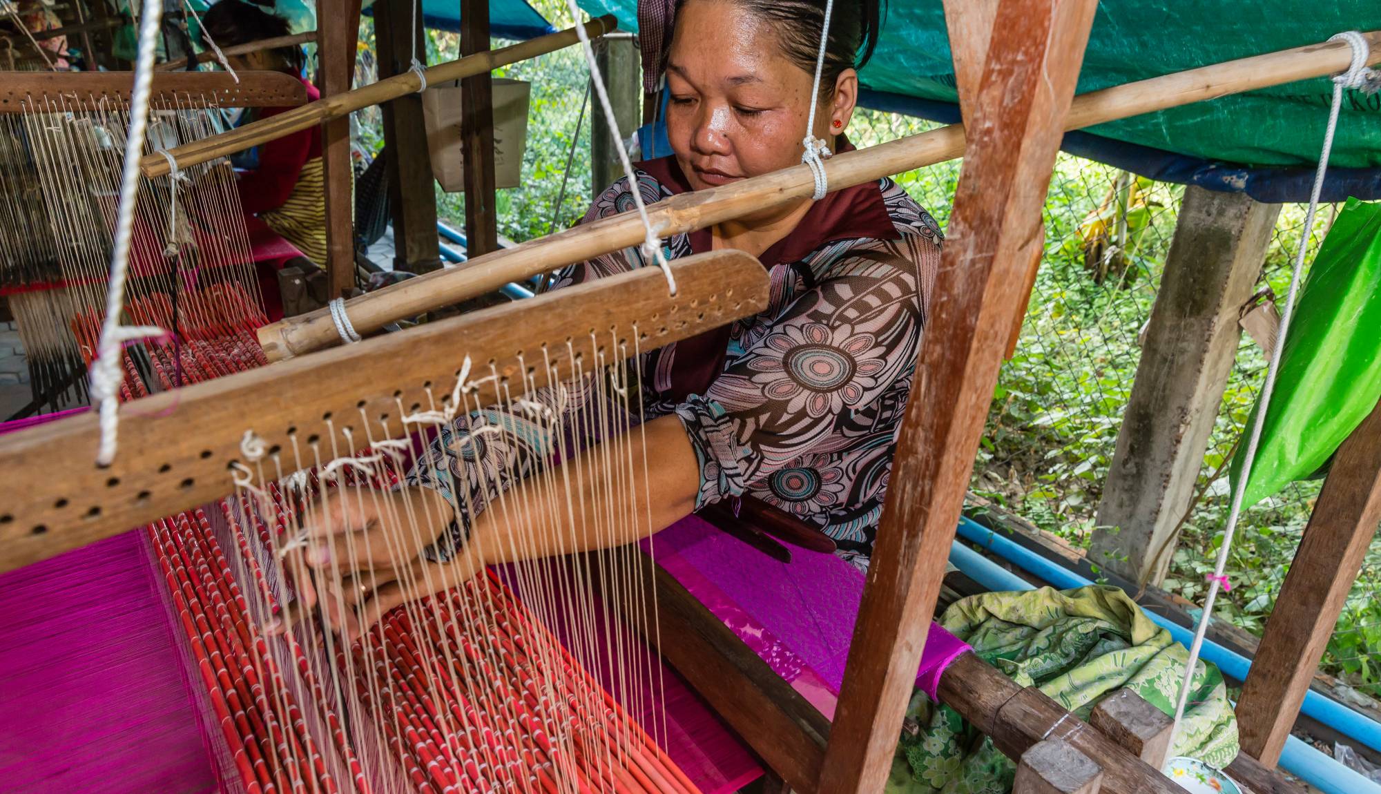 Silk Weaving - Mekong River Cruises