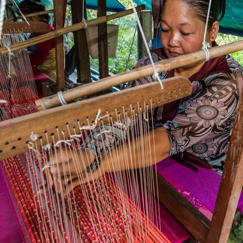 Silk Weaving - Mekong River Cruises