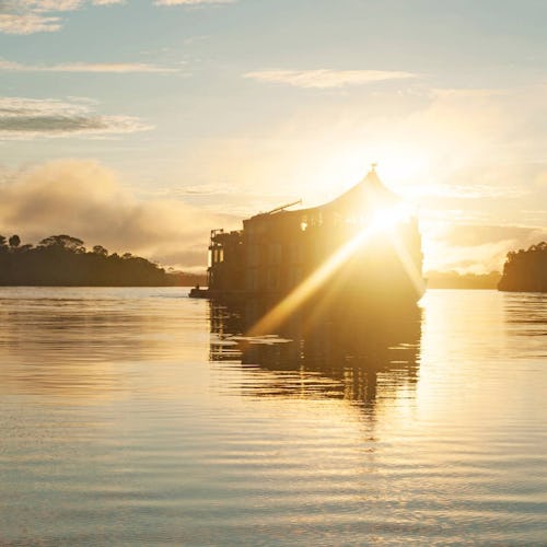 Aria Amazon - Uniworld River Cruises sunset view