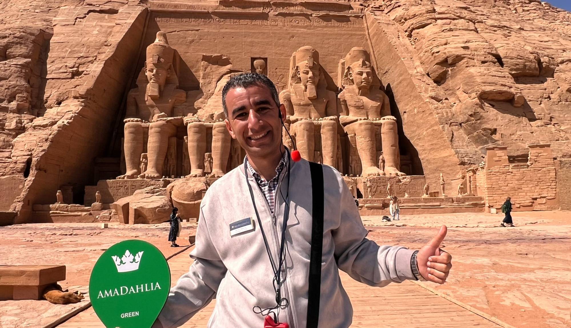 Nile River Cruises  - Egyptologist at Abu Simbel Temple