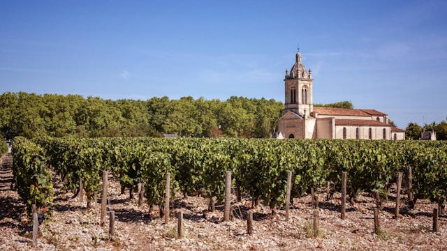Bordeaux River Cruises - Medoc, France Church of Margaux Vineyard