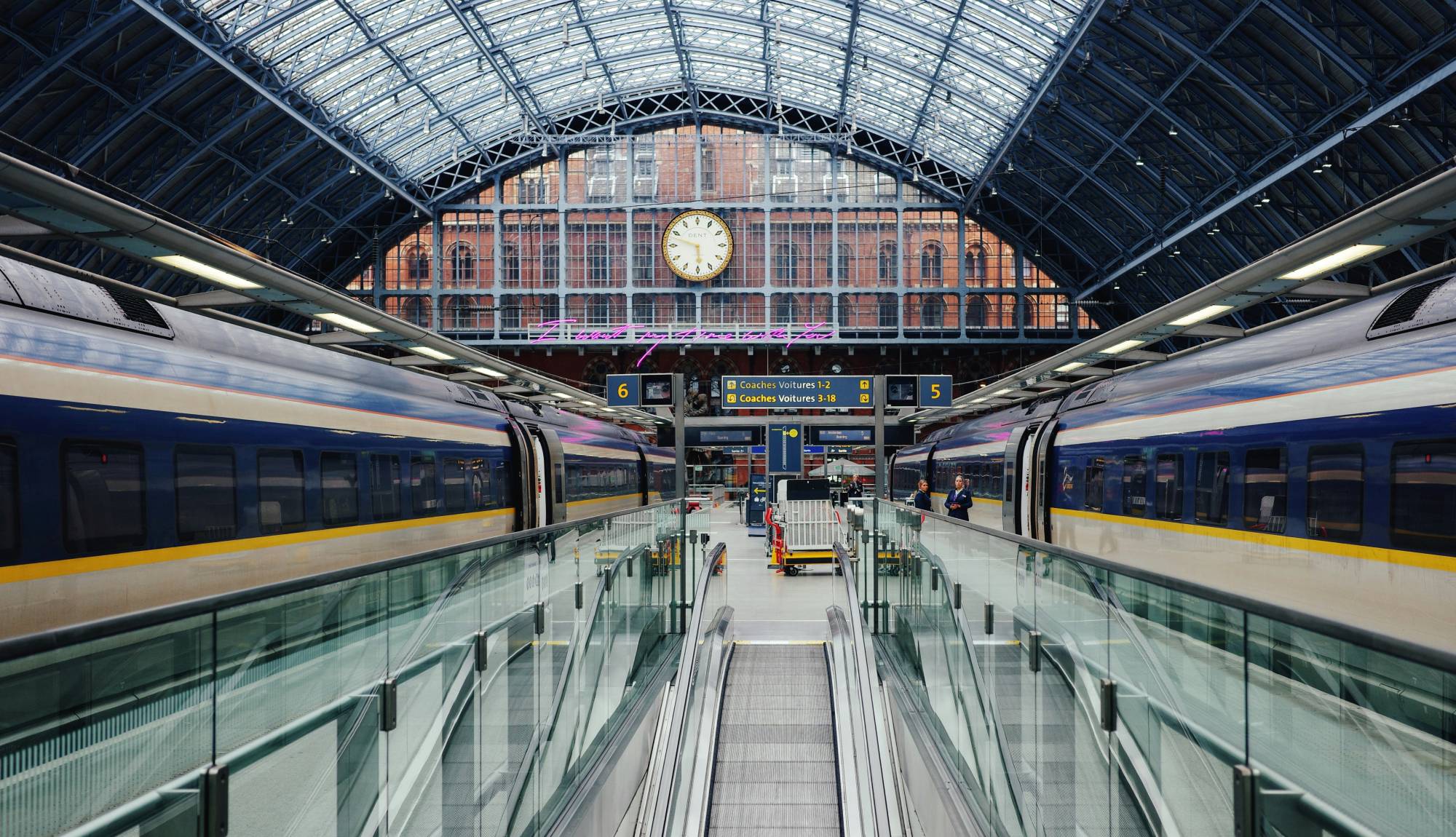 Eurostar train station London for no-fly river cruises in Europe