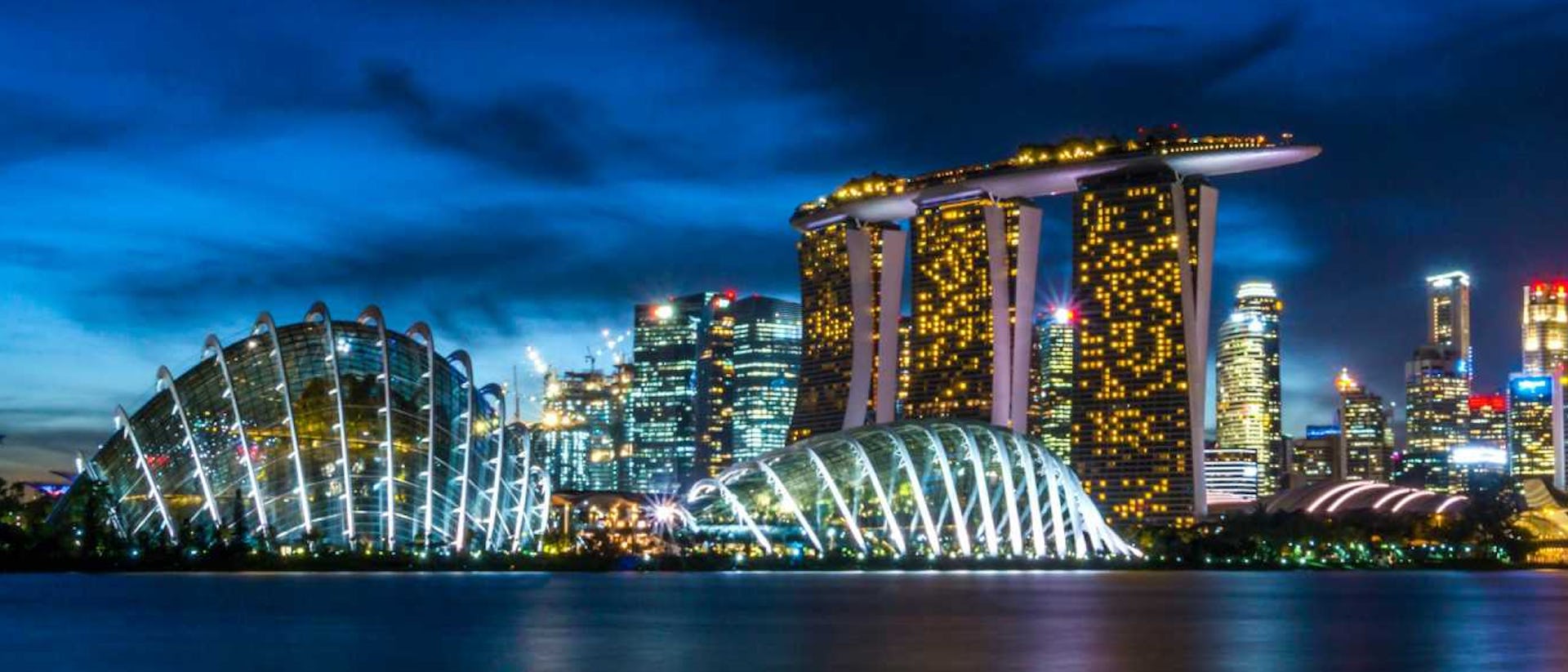 Singapore Skyline at night cruises