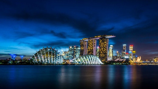 Singapore Skyline at night cruises