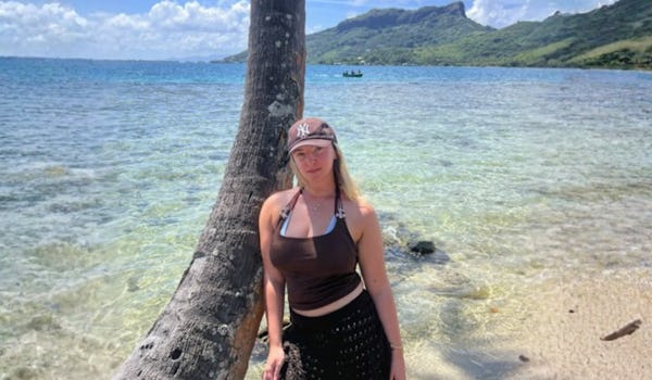 Caitlin in Bora Bora, French Polynesia