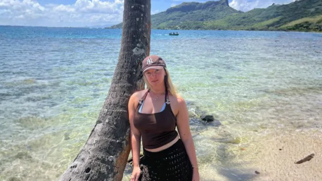 Caitlin in Bora Bora, French Polynesia