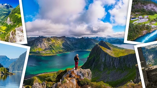 Collection of Norwegian Fjords images which you can visit on a cruise