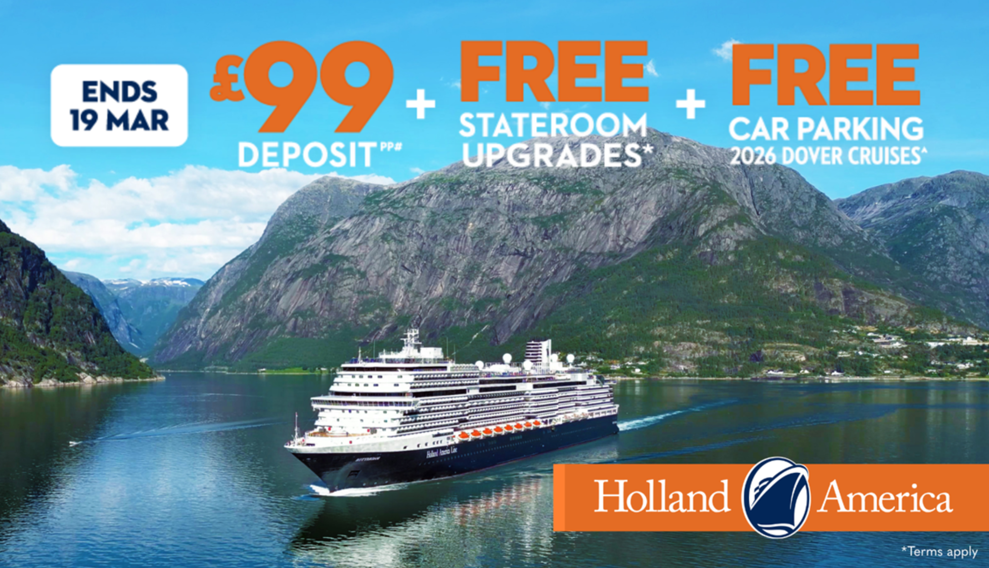 Holland America Start Your Journey Sale