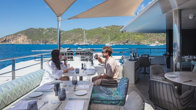 Emerald Yacht Cruises - Emerald Sakara in St Barts