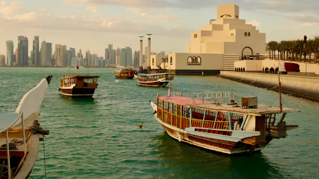 Doha traditional boats