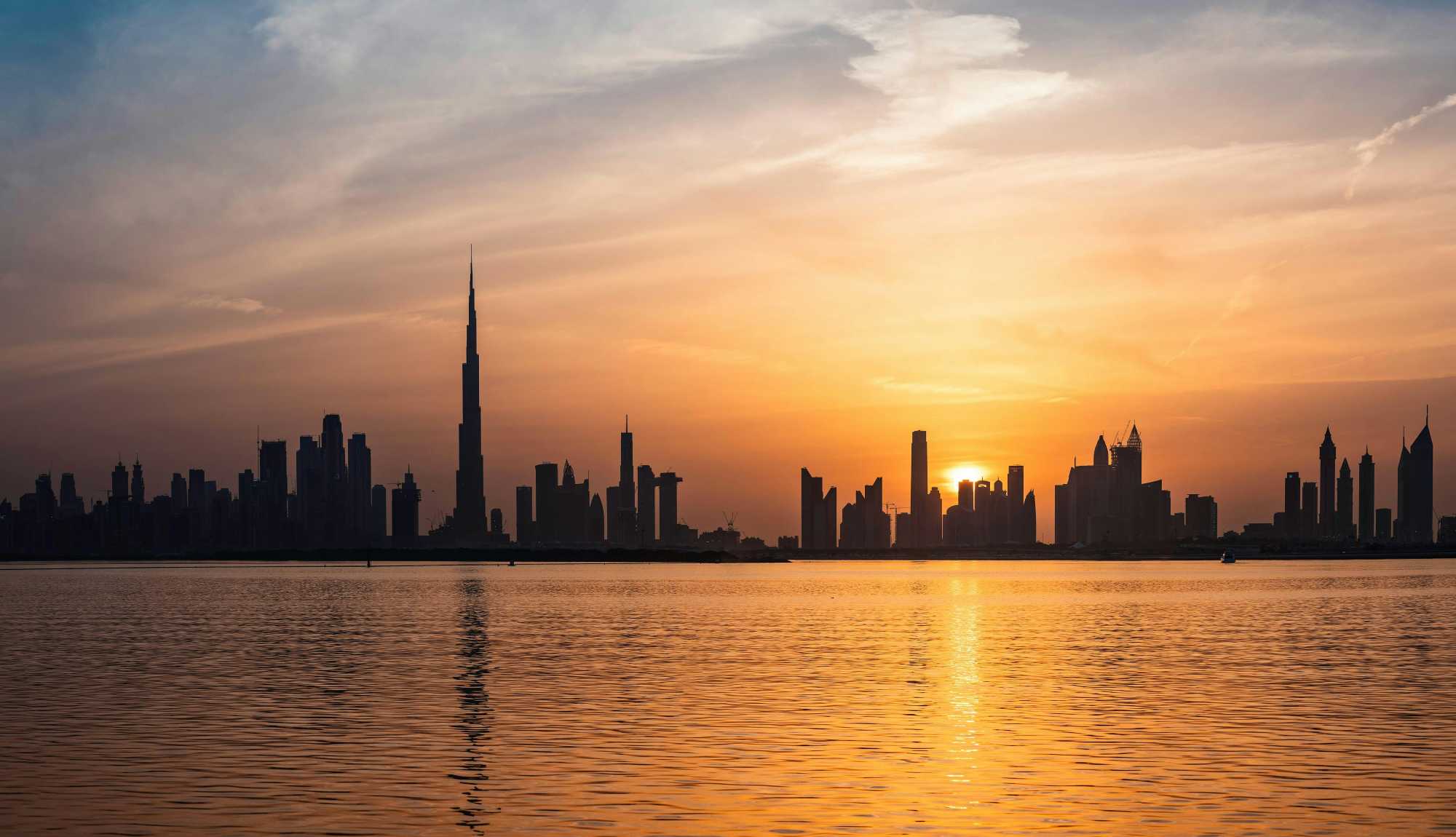 Dubai - Skyline at Sunset