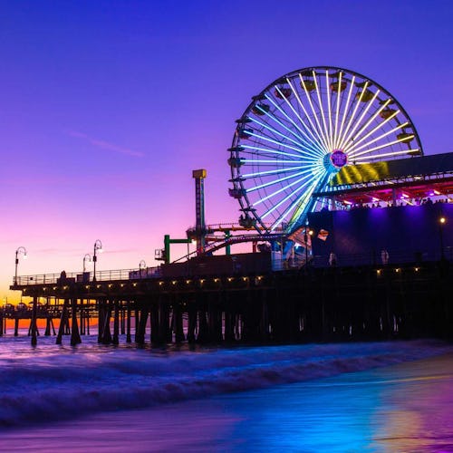 Los Angeles - Santa Monica Pier at Sunset