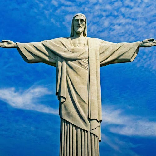 Rio de Janeiro, Brazil - Christ the Redeemer Close Up