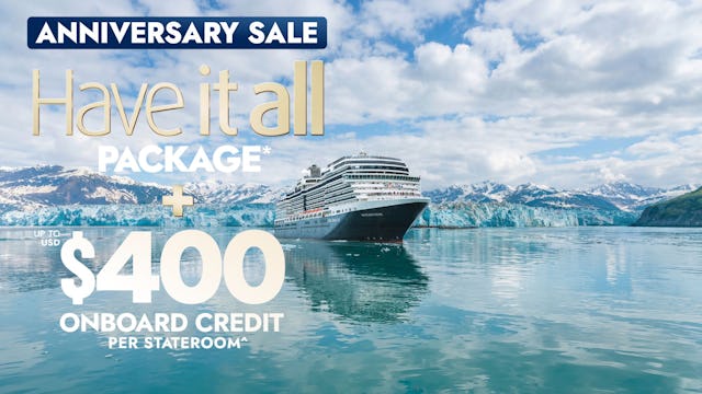 Holland America Line Anniversary Sale