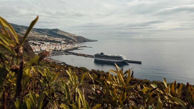 P&O Cruises ship docked in La Palma - Canary Islands