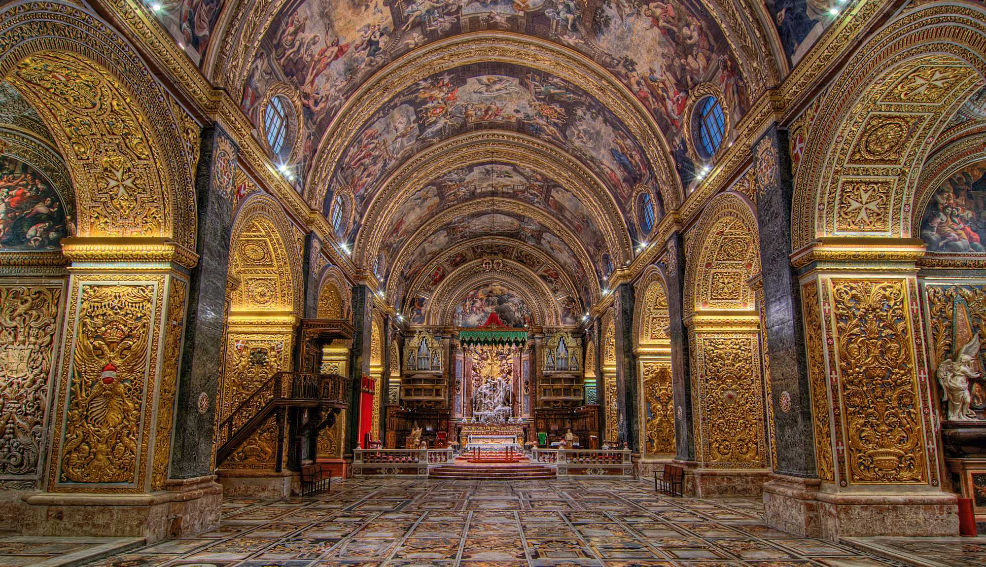 Valletta, Malta - St. John's Co Cathedral Interior