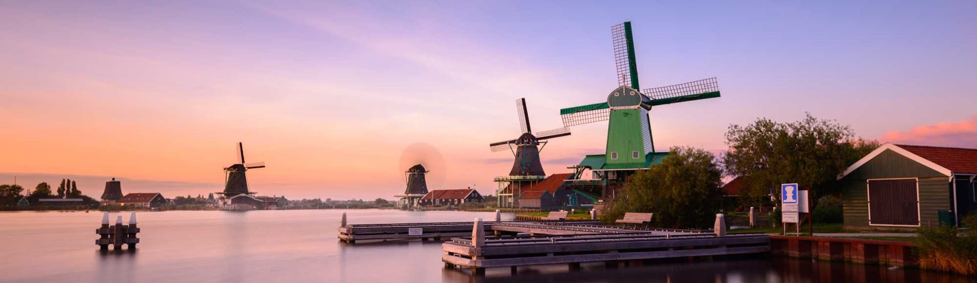 Amsterdam, Netherlands - Zaanse Schans, windmills village