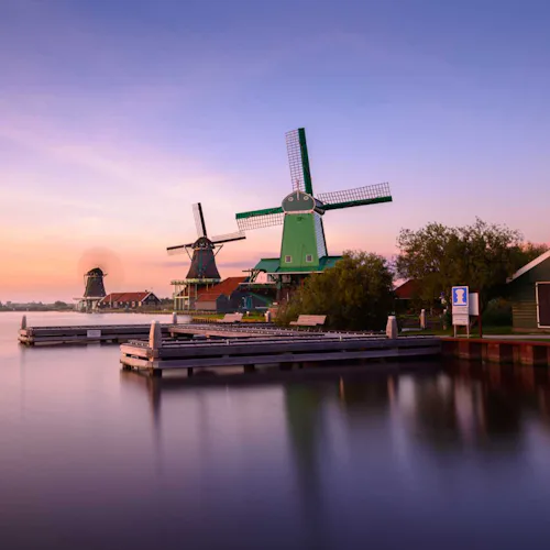 Amsterdam, Netherlands - Zaanse Schans, windmills village