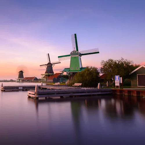 Amsterdam, Netherlands - Zaanse Schans, windmills village