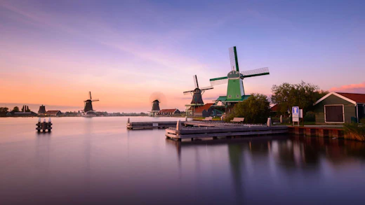 Amsterdam, Netherlands - Zaanse Schans, windmills village