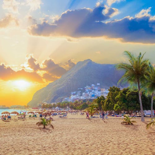Tenerife, Canary Islands - Beach at sunset