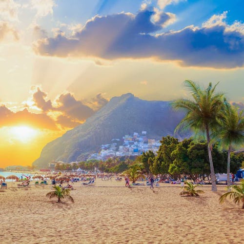 Tenerife, Canary Islands - Beach at sunset