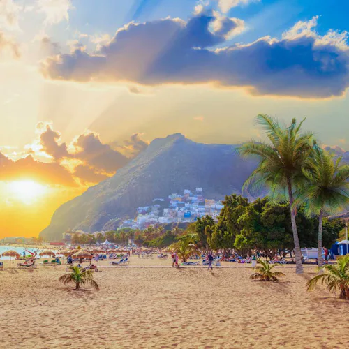 Tenerife, Canary Islands - Beach at sunset