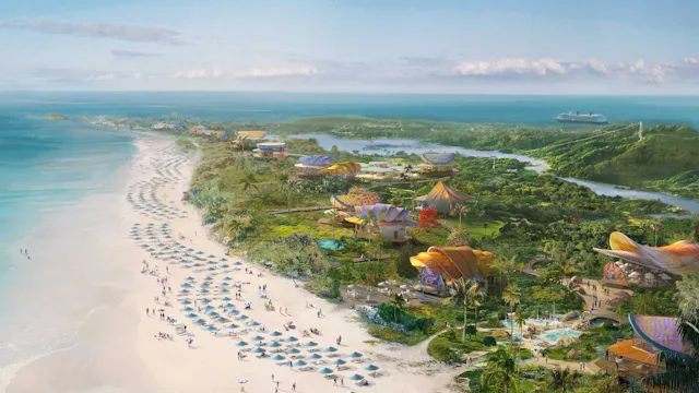 Disney Lookout Cay at Lighthouse Point - Beach Aerial