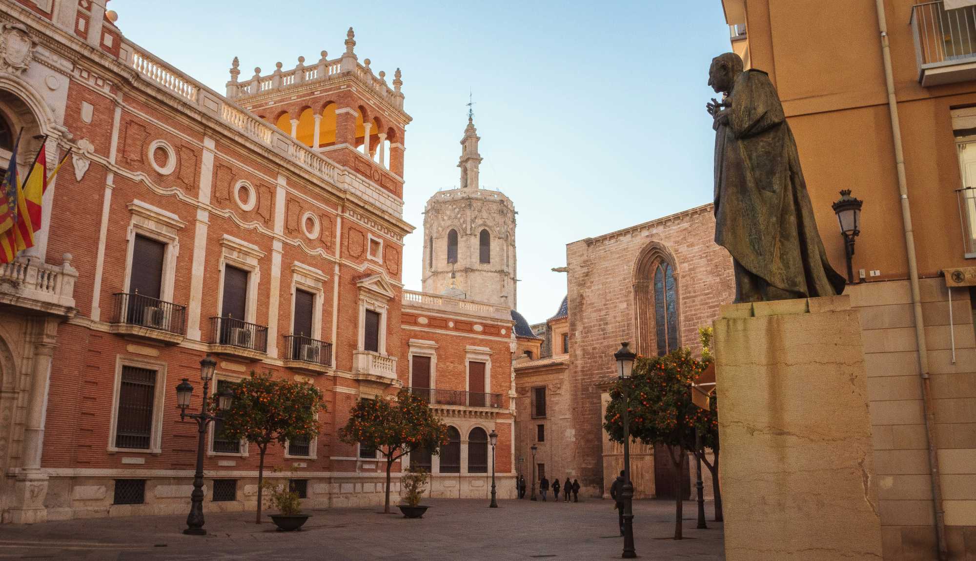 Valencia, Spain - Valencia Cathedral and  Palace of the Archbishop of Valencia