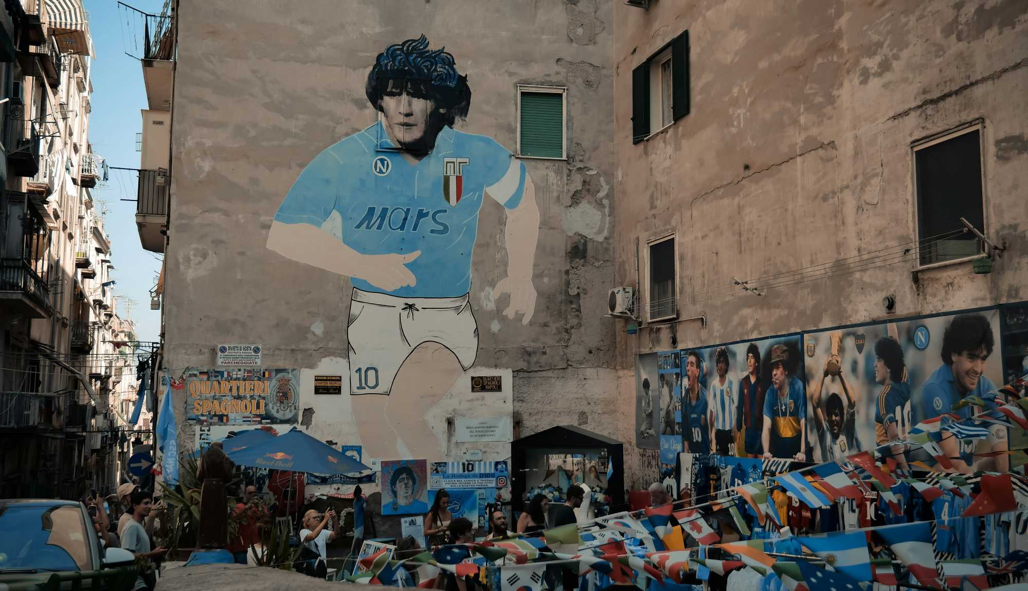Naples, Italy - Diego Armando Maradona Mural