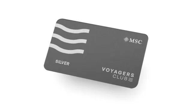 Paramount Cruises - MSC Voyages Club Loyalty Scheme - Silver Tier