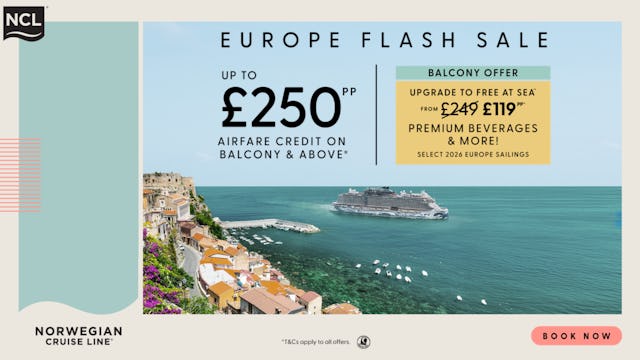 NCL FREE AT SEA FLASH SALE