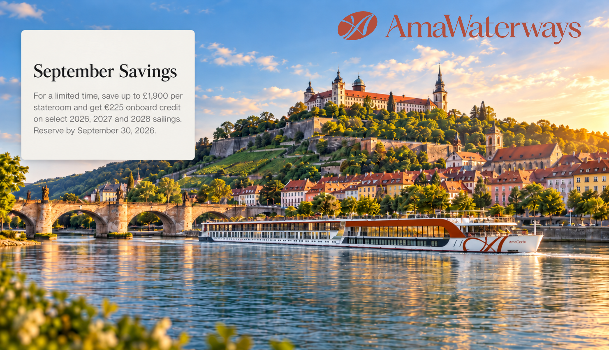 AmaWaterways September Offers 